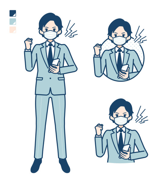 简单西装商人伪装智能手机愤怒图片下载