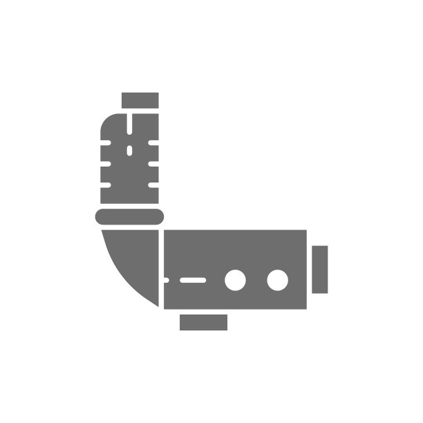 阴道镜设备，妇科设备灰色图标。在白色背景上隔离图片下载