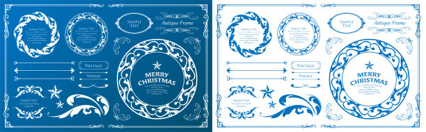 圣诞节的框架设计。雪晶的主题。图片下载
