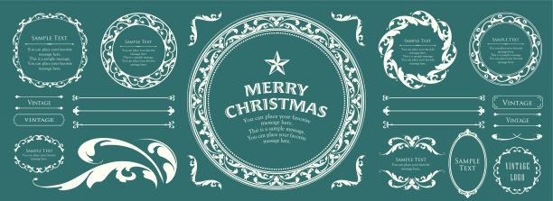 圣诞节的框架设计。雪晶的主题。图片下载