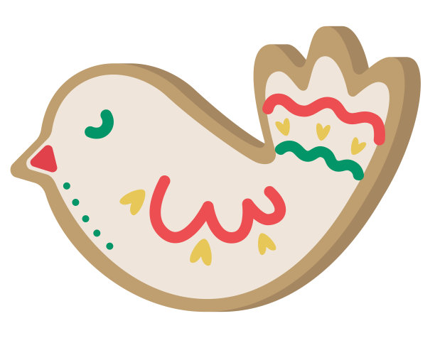 鸟形姜饼图片下载