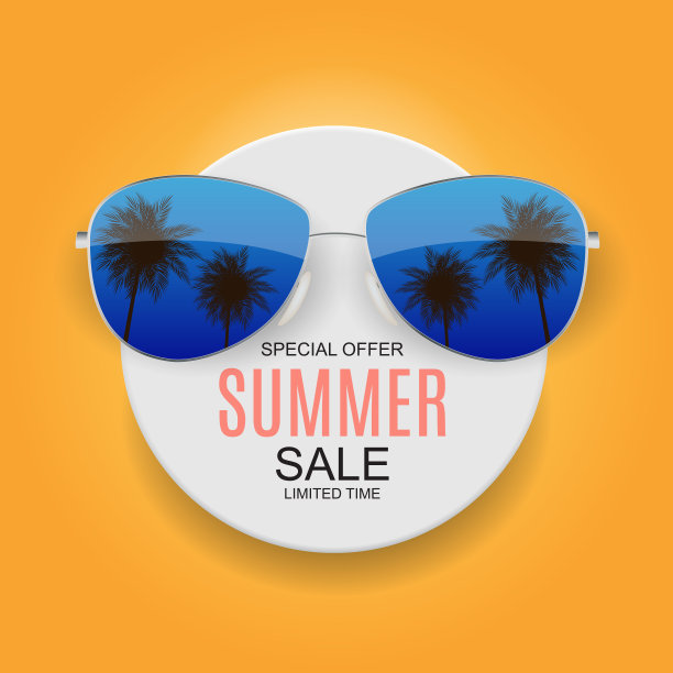 夏季销售概念背景。矢量插图EPS10图片下载