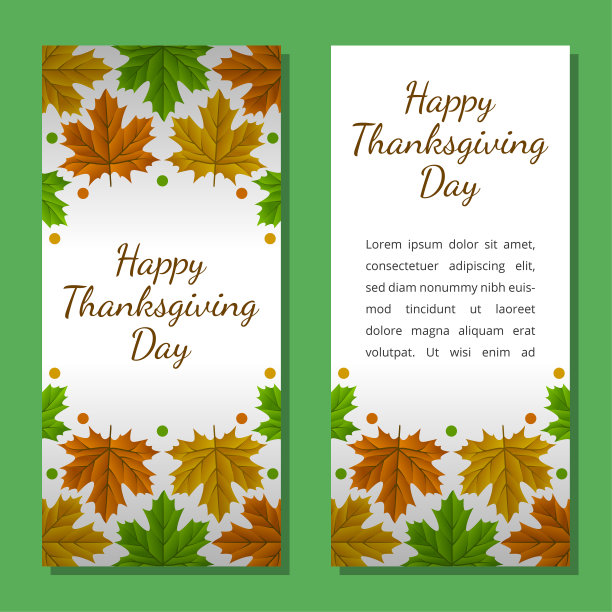 感恩节横幅，海报，贺卡和邀请背景。秋季的题词。矢量插图。图片下载