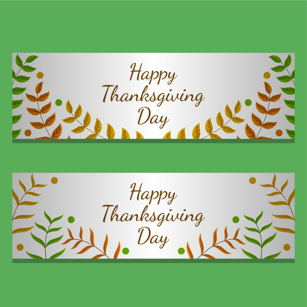 感恩节横幅，海报，贺卡和邀请背景。秋季的题词。矢量插图。图片下载