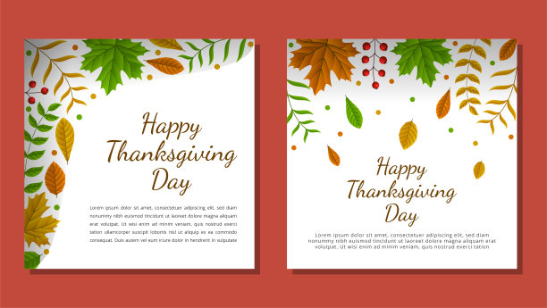 感恩节横幅，海报，贺卡和邀请背景。秋季的题词。矢量插图。图片下载