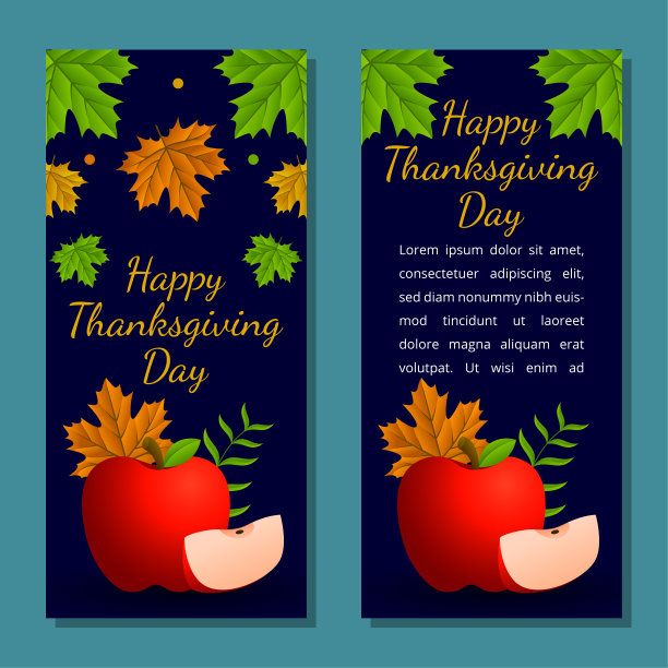 感恩节横幅，海报，贺卡和邀请背景。秋季的题词。矢量插图。图片下载
