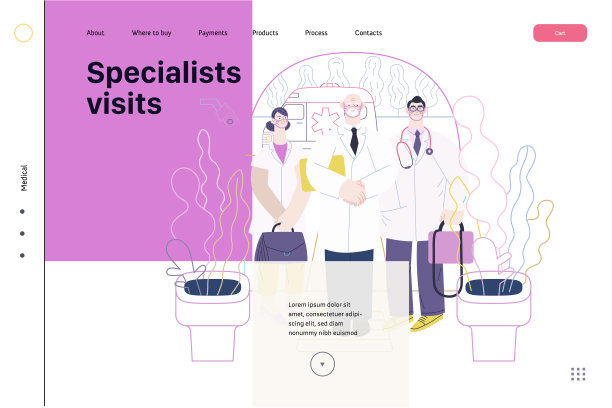 医疗保险模板-专家拜访图片下载