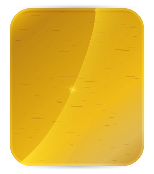 金色，抛光的金属标签模板具有发光效果图片下载