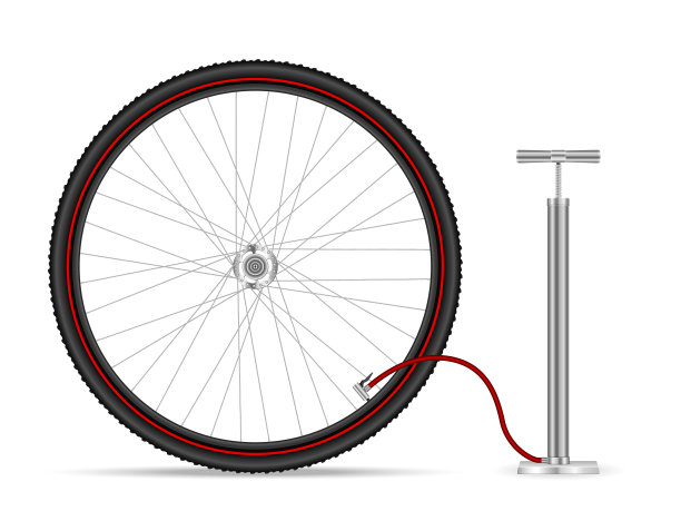 手动气泵和轮胎图片下载