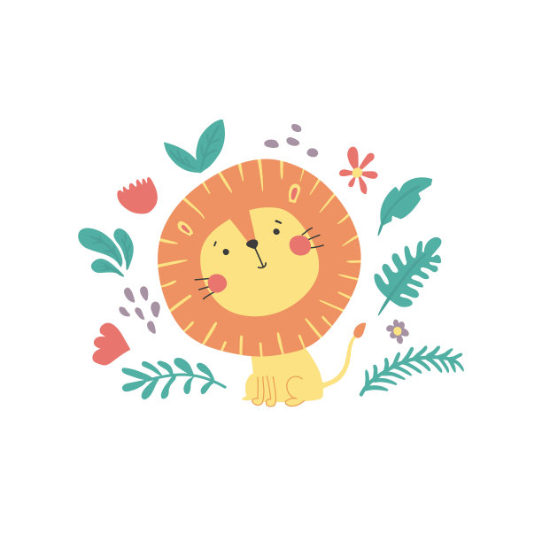 坐在狮子图片下载