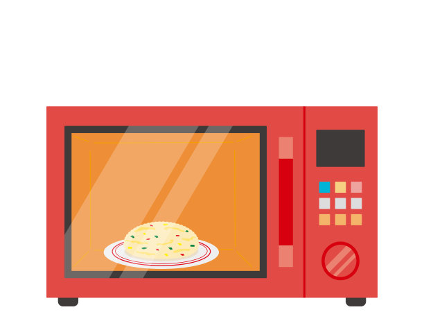 微波炉矢量图。家用电器。图片下载