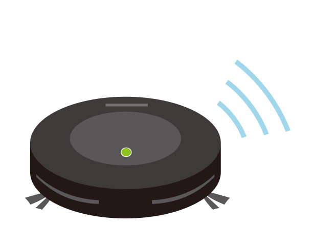 吸尘器机器人矢量图。图片下载