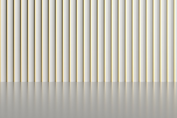 空地板与墙壁，3d渲染图片下载