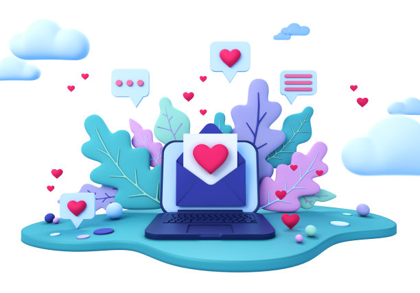 抽象的情人节背景用红色的心图片下载