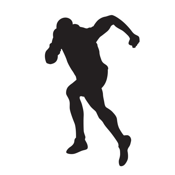 短跑矢量剪影，跑步人图片下载