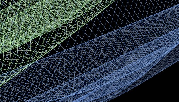 摘要三维网格波背景。未来的技术风格。商务演示的优雅背景。图片下载