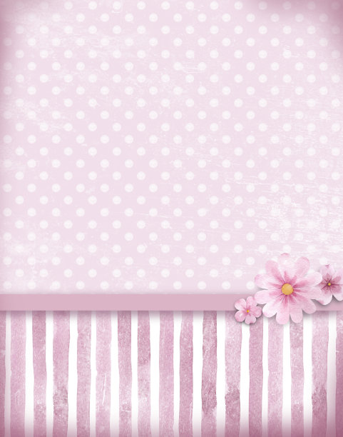 粉红色的花背景在复古风格。图片下载