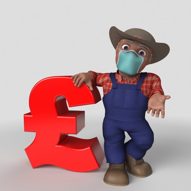 3D卡通农民角色图片下载