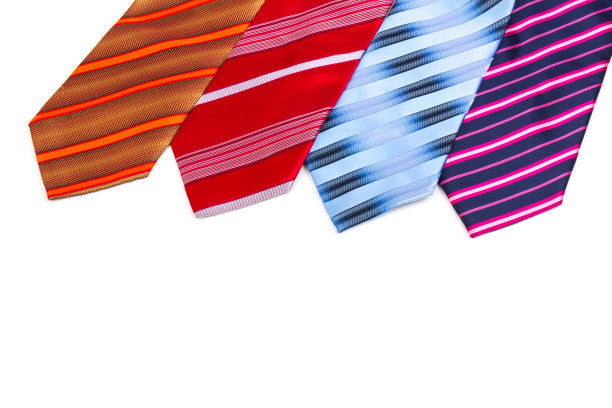 豪华领带，孤立在白色背景。男人的饰品,时尚。图片下载