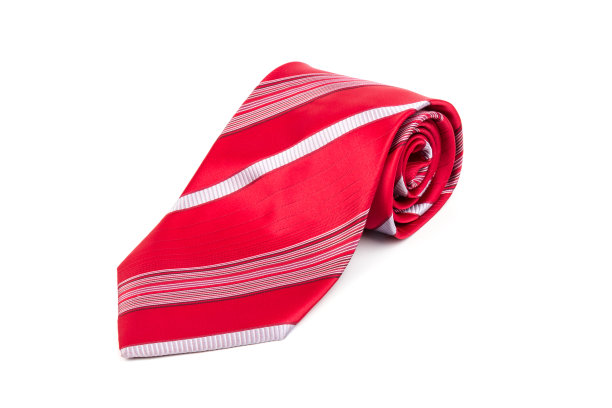 滚动领带孤立的白色背景图片下载