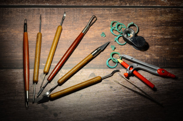 蜡戒指原型，宝石和珠宝制作工具图片下载