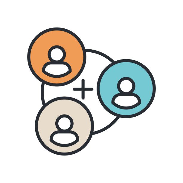 客户获取与细分图标： inbound营销概念，客户多元化图片下载