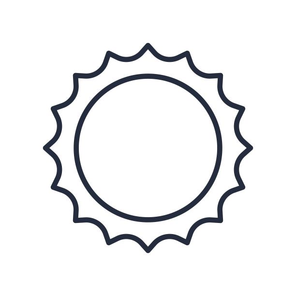 太阳符号图标：太阳能概念矢量图图片下载