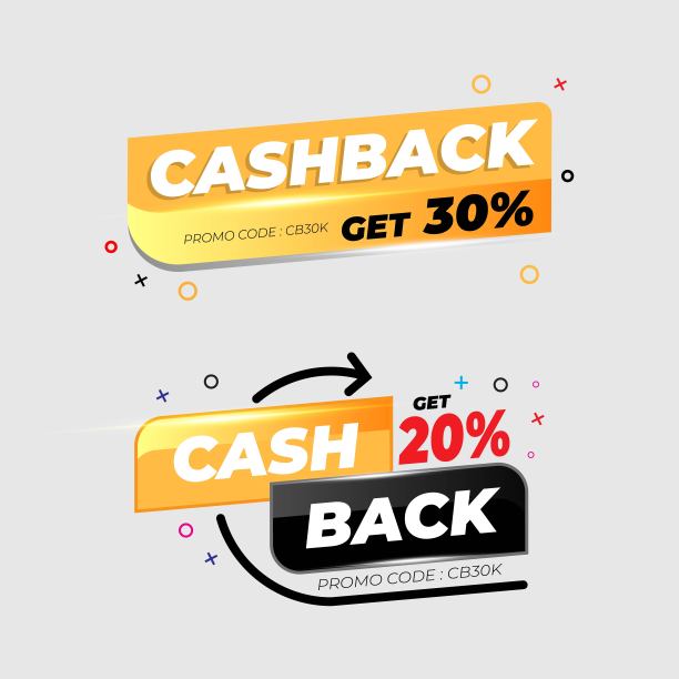 超市夜未眠旗帜模板。折扣20%和30%，促销插图设计。矢量图图片下载