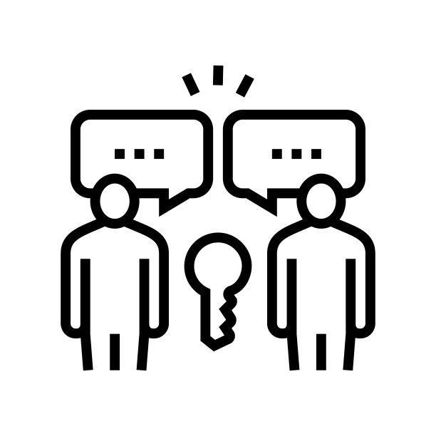 职业道德软技能线图标矢量插图图片下载