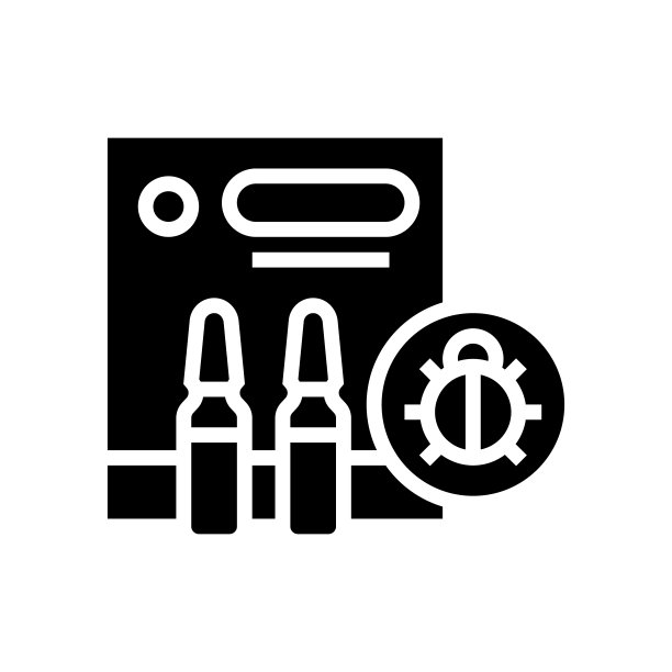 保护液体从蜱字形图标矢量插图图片下载