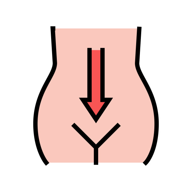 消化系统颜色图标矢量插图图片下载