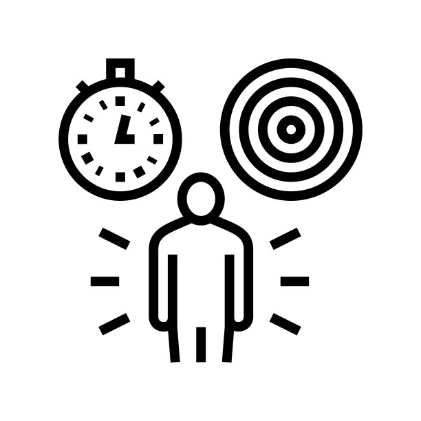 责任软技能线图标矢量插图图片下载