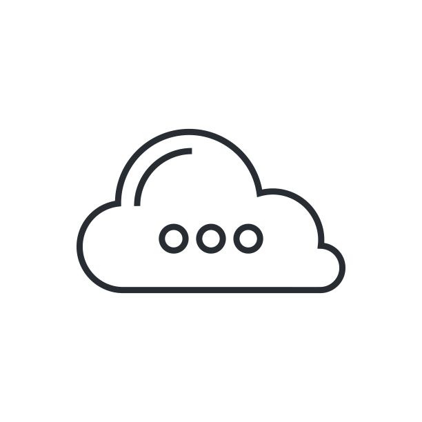 思考抽象的线条图标。矢量插图。图片下载