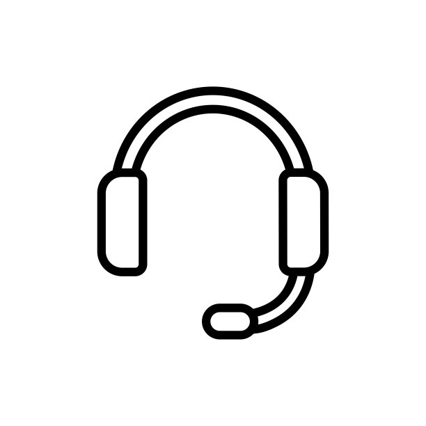 耳机图标设计矢量模板图片下载