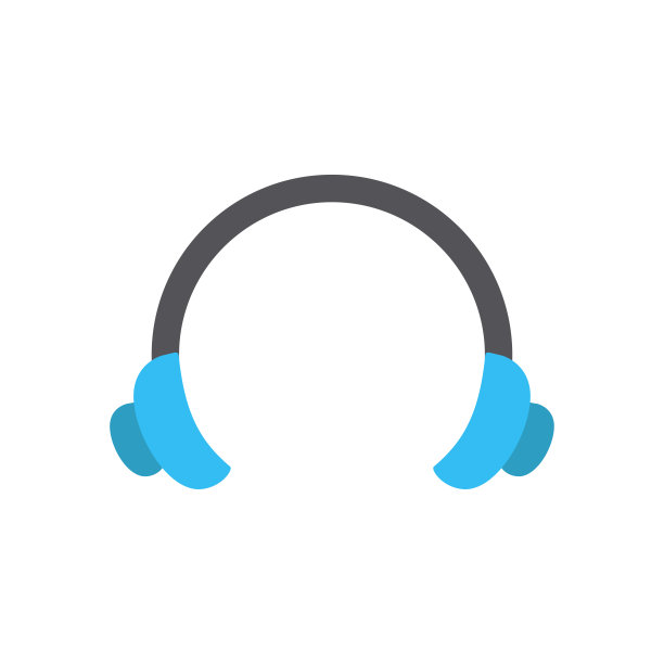 耳机图标设计矢量模板图片下载
