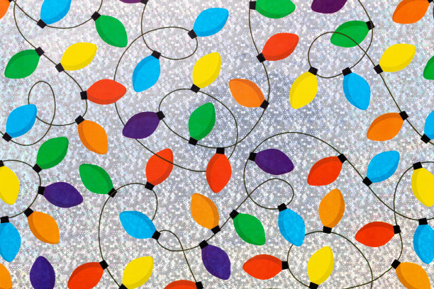 圣诞彩灯链图片下载