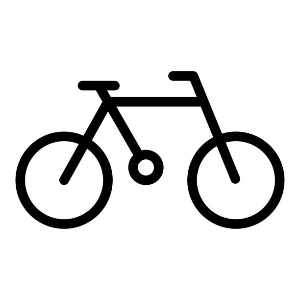 自行车图标矢量标志模板图片下载