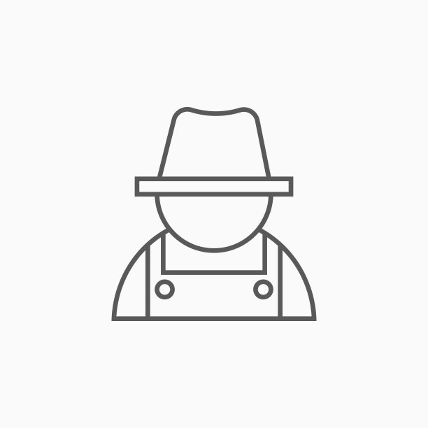 农民图标，园丁向量图片下载