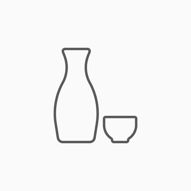 清酒图标，清酒矢量图图片下载