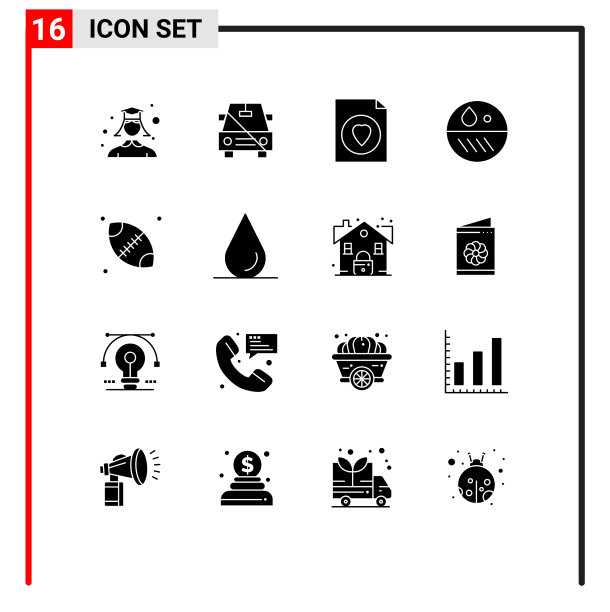 包16个创造性固体象形文字球皮肤图片下载