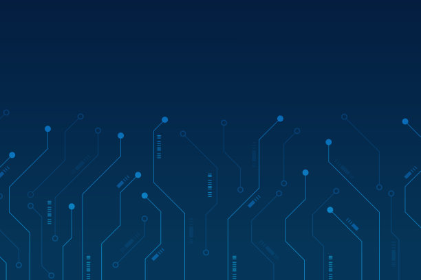 电子电路板关闭。数字芯片主板。高科技技术背景图片下载