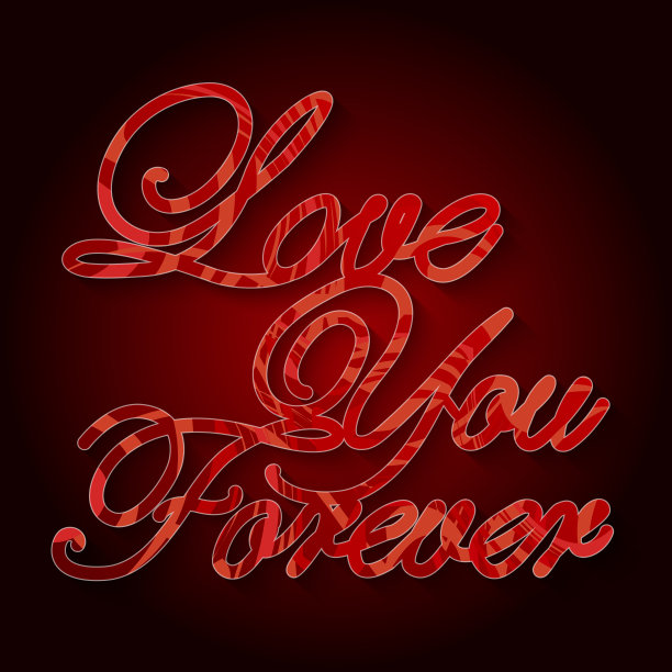 情人节快乐的文本背景。矢量插图EPS10图片下载