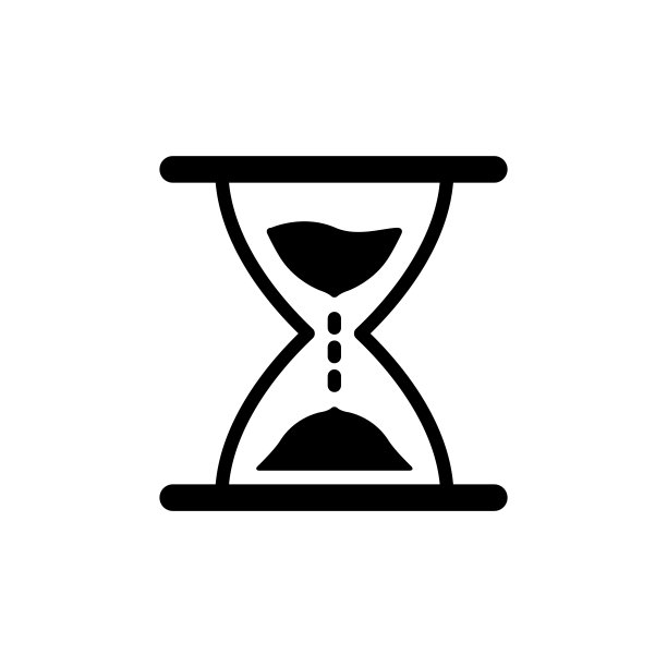沙漏图标设计矢量模板插图图片下载