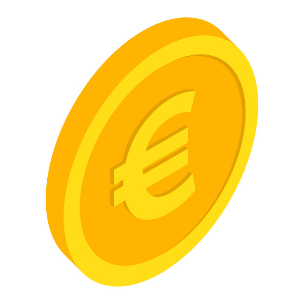 硬币图标。美元硬币。货币符号等距，3D风格。向量图片下载