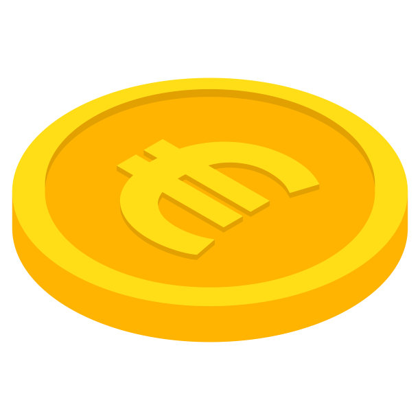 硬币图标。美元硬币。货币符号等距，3D风格。向量图片下载