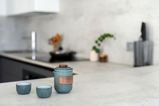 现代化的厨房在公寓与新的内部图片下载