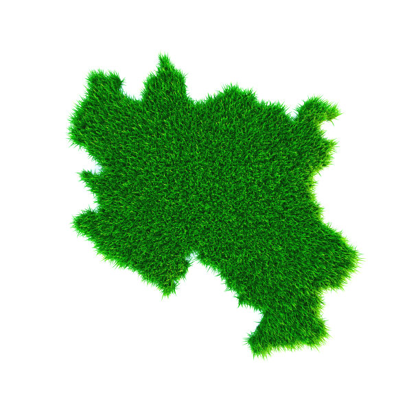 塞尔维亚的草地图，在白色上孤立图片下载