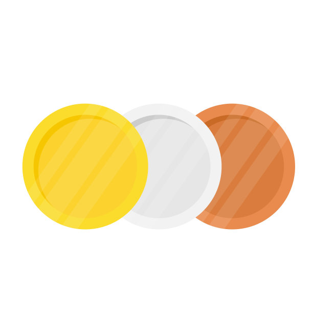 硬币的图标集。金牌colection。图片下载