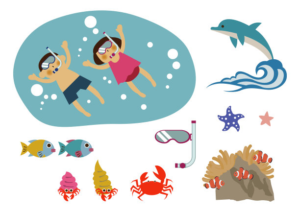 夏季图像素材“潜水呼吸管”图片下载