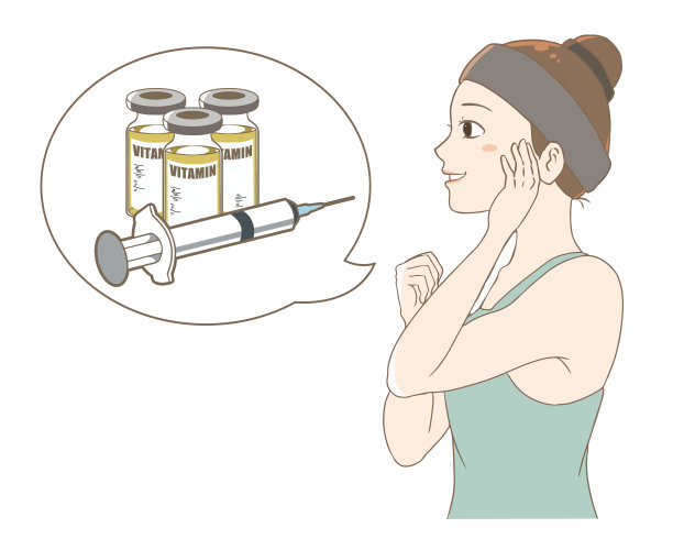 一个正在注射维他命的女人图片下载